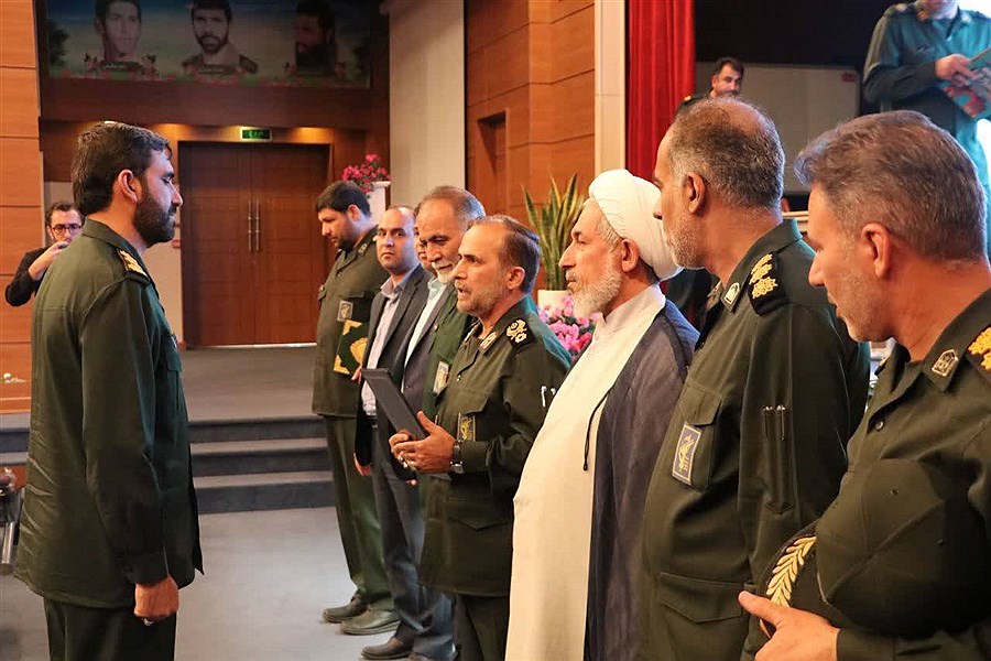 معارفه فرمانده سپاه ناحیه ثارالله(ع) شیراز