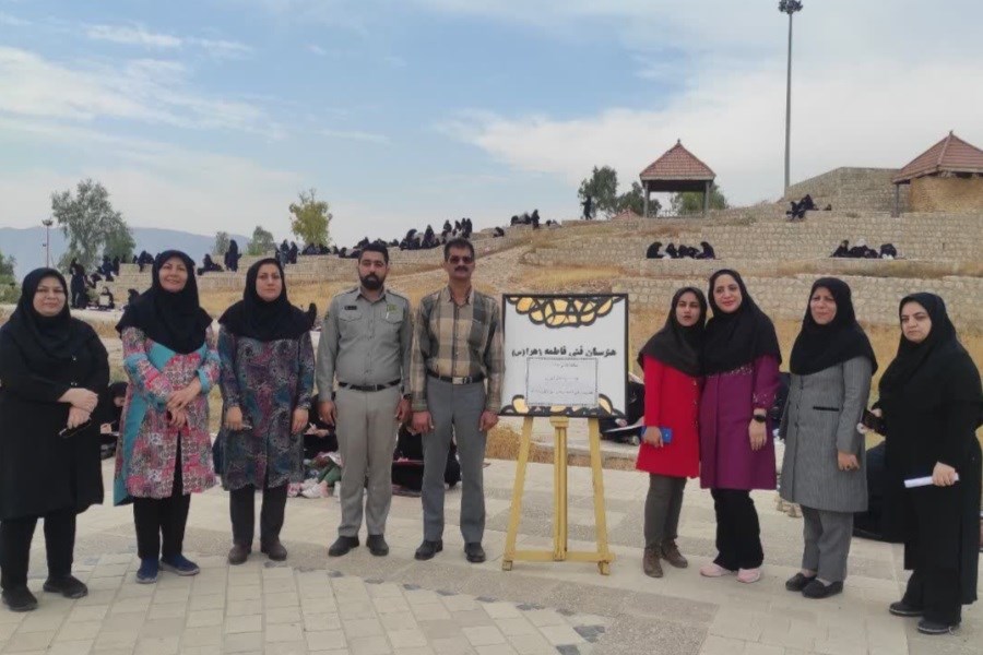 همدلی هنرجویان هنرستان فاطمه زهرا(س) شهرستان کازرون با تالاب پریشان