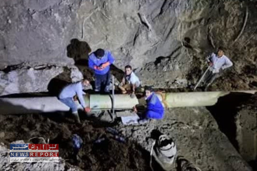 حادثه در خط انتقال آب خلیج فارس مهار شد