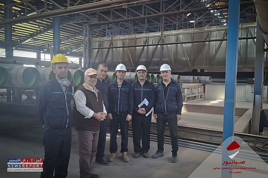 بازدید مدیرعامل صبانور از کارخانه لوله‌سازی برای پروژه ۸۰ کیلومتری انتقال آب