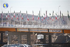افتتاح نماد همدلی ملی: پل شهید سید حسن نصرالله بر فراز آزادراه شمالی کرج گشوده شد